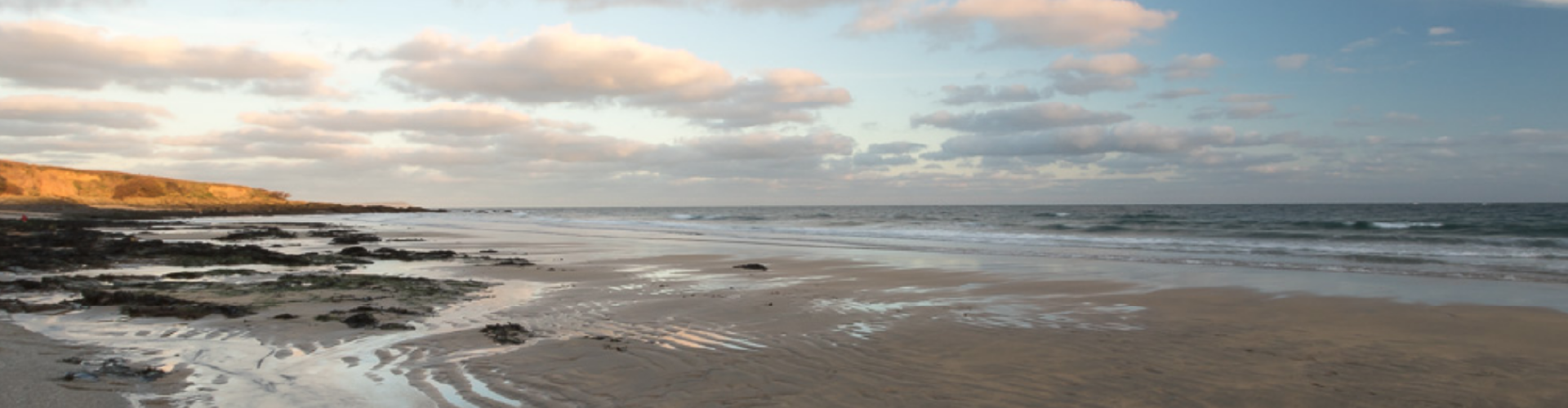  Sunset over a beach